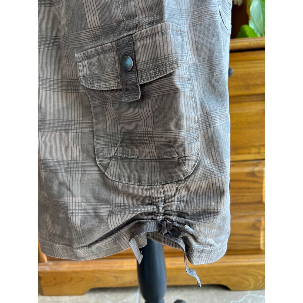 Kuhl Womens Cargo Skirt Taupe Grey Cinch Hem Utility Hiking Size 8 - Picture 5 of 9